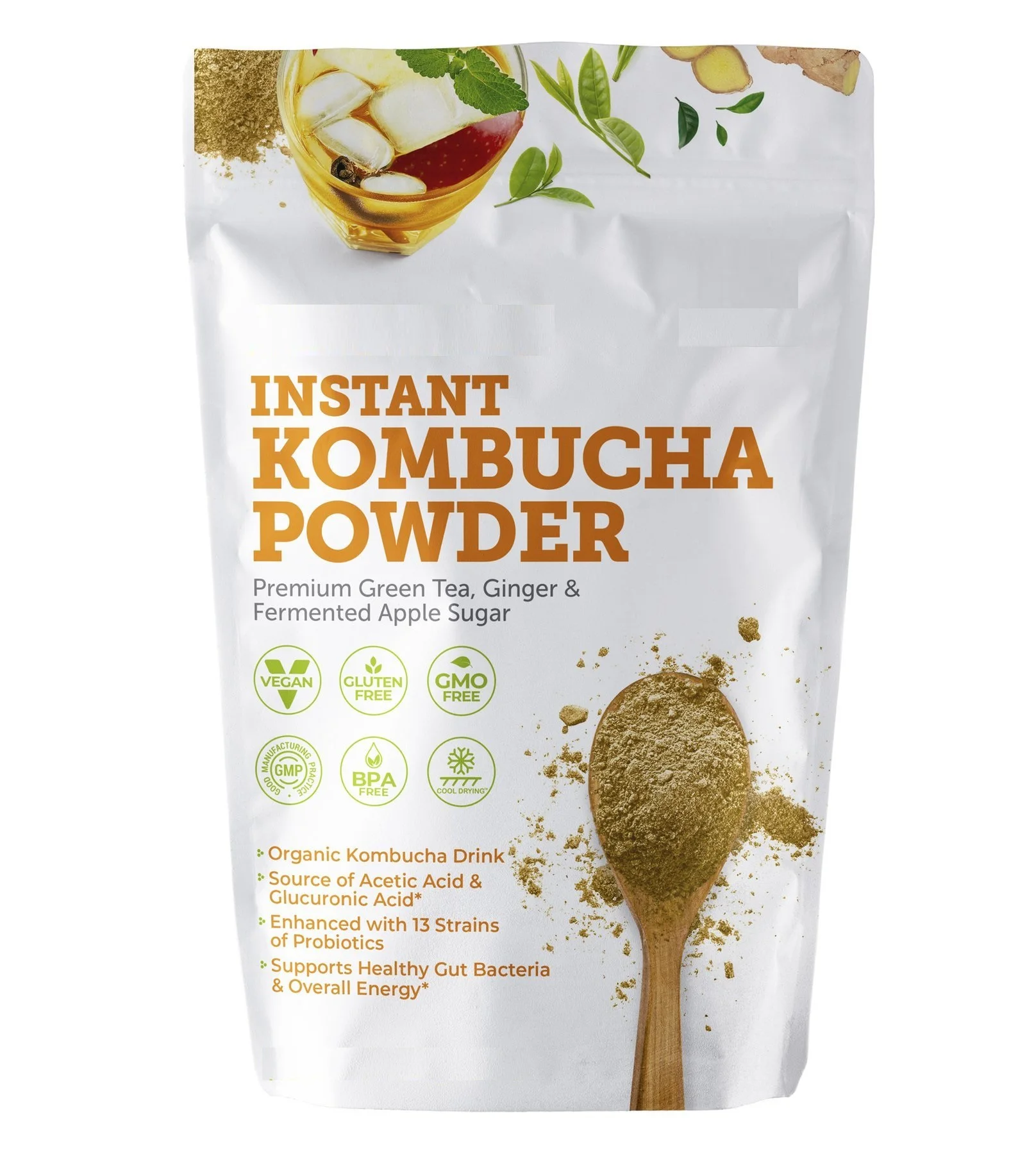 OEM ODM пакет травяной экстракт для похудения пробиотик чай для похудения kombucha scoby напиток kombucha