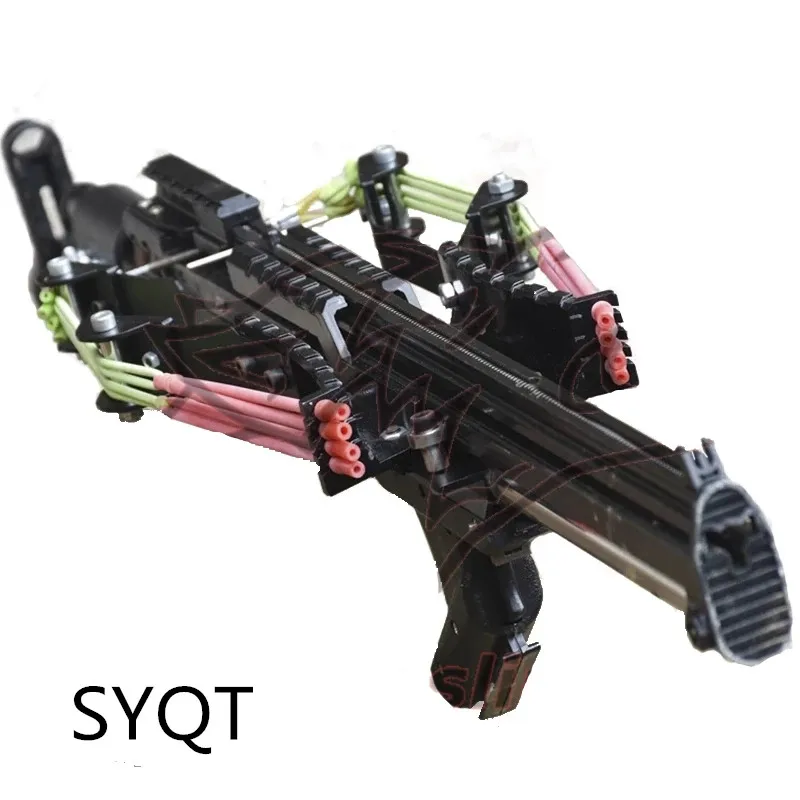 Enhanced Edition Slingshot Rifle Hunting Powerful Catapult Continuous Shooting 40-rounds Ammo and Arrow for Hunting and Shooting