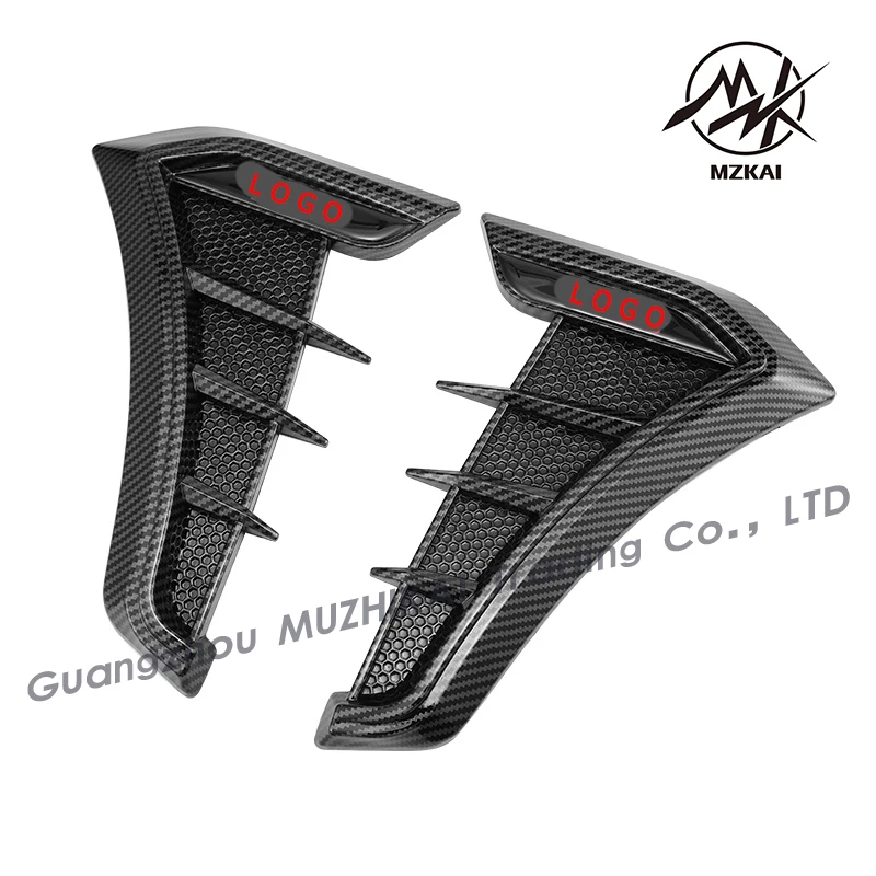 Patented new style Carbon Fiber Car Accessories Front Sports  Side Fender Trim Decorative Sticker
