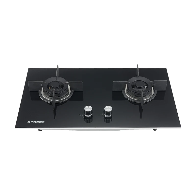 Color black built in burner natural gas stove 4 burner gas cooker