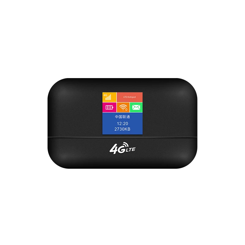 4g lte портативный маршрутизатор wifi sim-карта домашний и наружный Маленький Wi-Fi с цветным экраном мини беспроводной