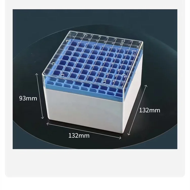 Wholesale laboratory equipment plastic 81 Wells Freezing box for  5ml cryovial tube