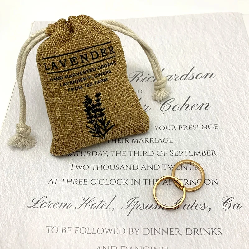 Small Burlap Gift Bags With Drawstrings Jute Hessian Product Packing Bag Gunny Rice Grain Hemp Sacks Bags