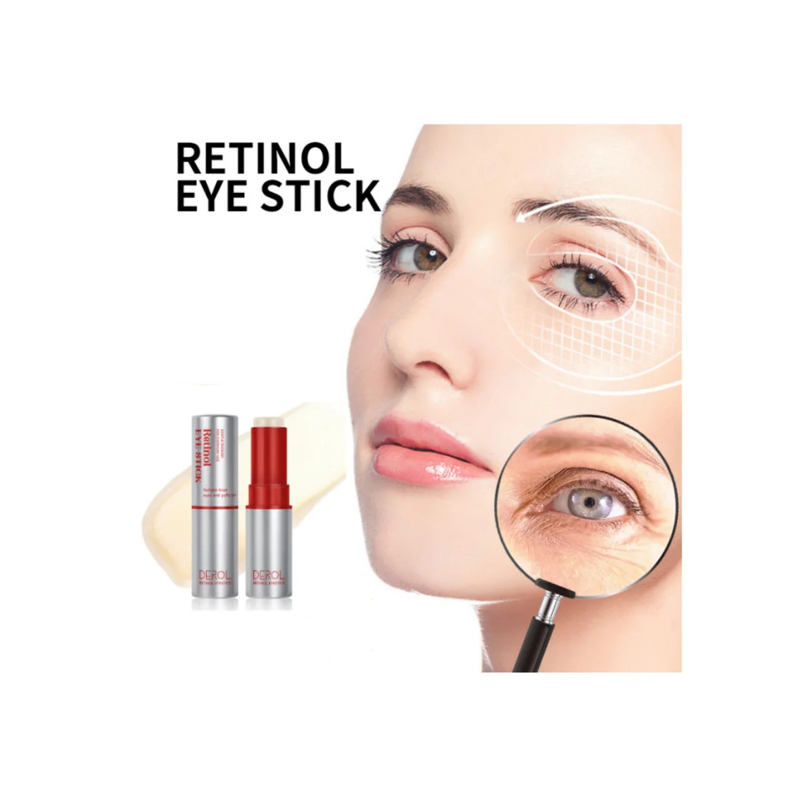 Visible Results In 3-4 Weeks Anti Aging Reduces Fine Lines Retinol Eye Cream With Collagen For Dark Circles And Puffiness