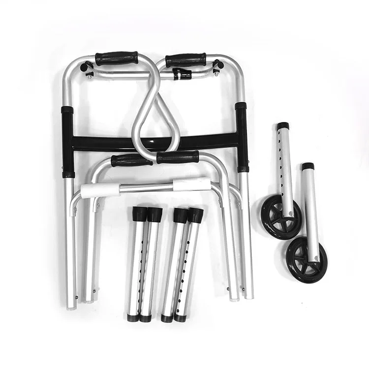 Senyang custom medical aluminium seniors elderly upright folding frame disabled walking aids walker rollator with seat