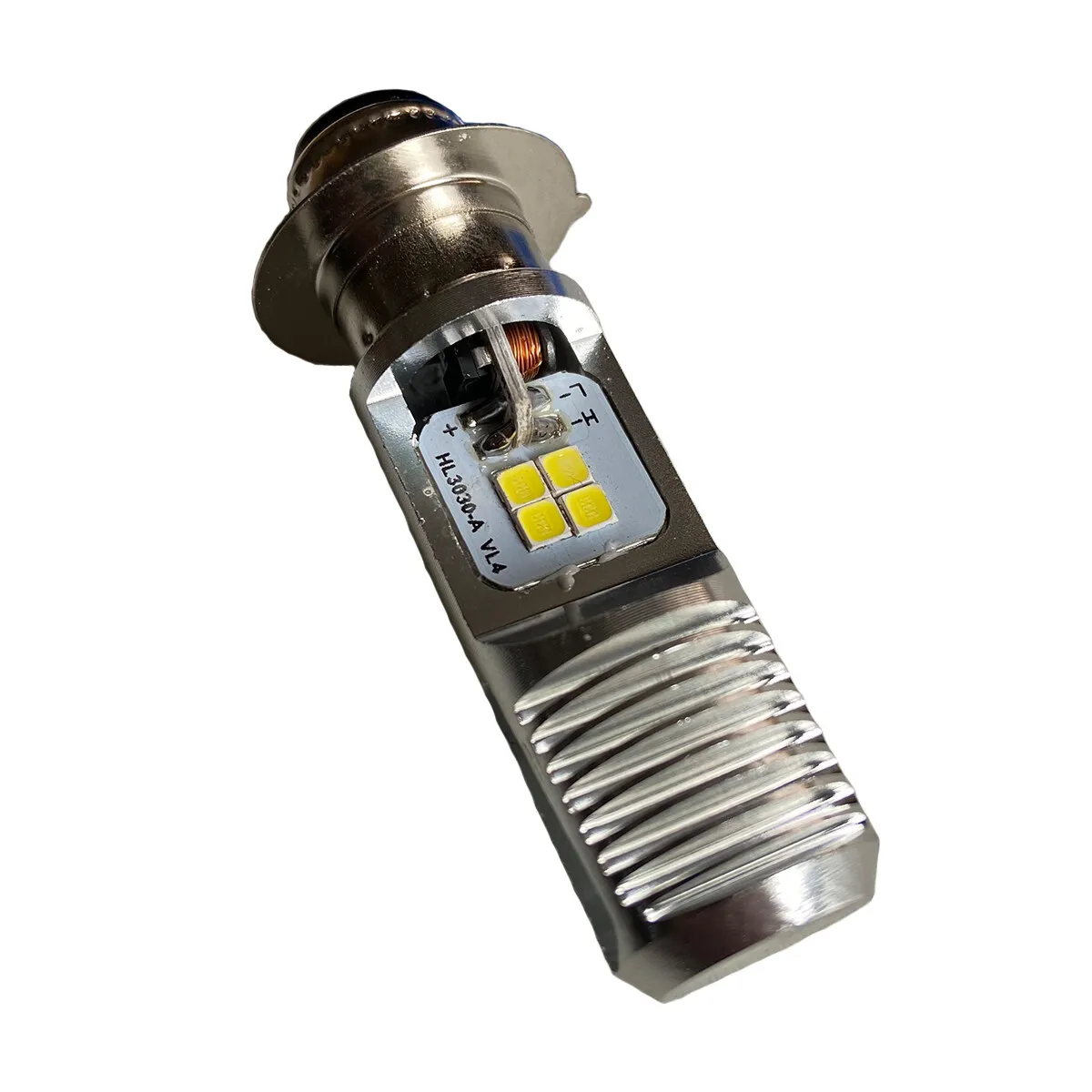 Motorcycle light LED white light T19 small motorcycle light car headlight 6000 KELVIN P15d-25-1 12V L 5/6W