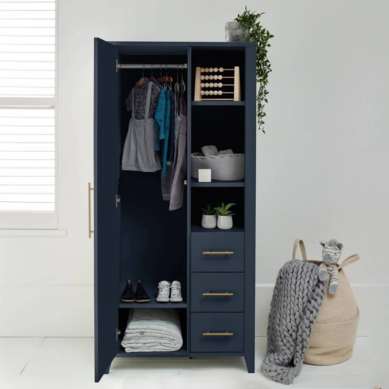 Black 2 Double Door Metal Wardrobe/Godrej Steel Almirah Designs With Price