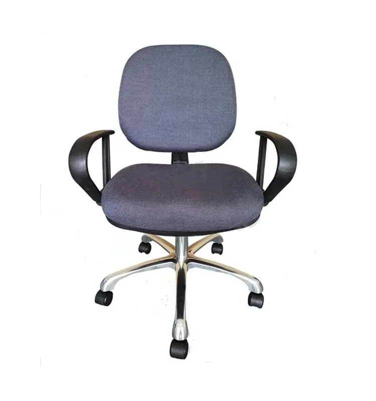 ALLESD Fabric Seat Conductive ESD Anti Static Ergonomic Chairs with Arms