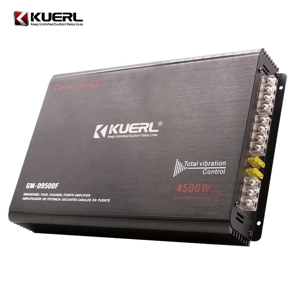 Kuer последняя модель, низкая цена, класс AB, 4-канальный 12 в автомобильный усилитель, высокомощный автомобильный стереоусилитель 80 Вт * 4