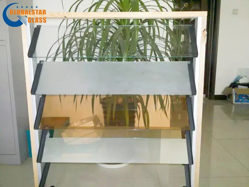 Tinted Float and reflective glass louvre windows obscure glass louver