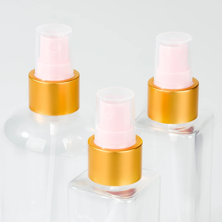 Aluminum Gold with pink nozzle Pressure Perfume Sprayer Pump Cosmetic Water Fine Mist Sprayer Pump Fine Mist Spray Bottle