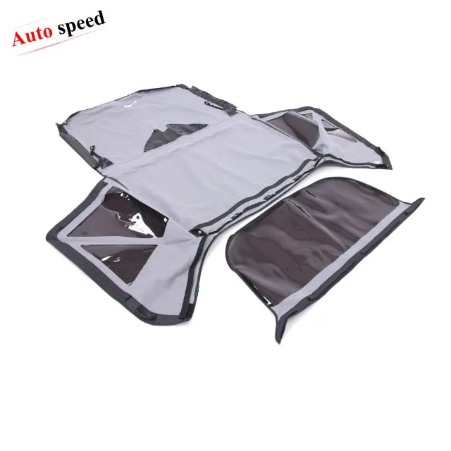 Soft Top for Suzuki Vitara (JSA) year 88-04 (Will not fit for Santana model with Push Button), with Clear Windows