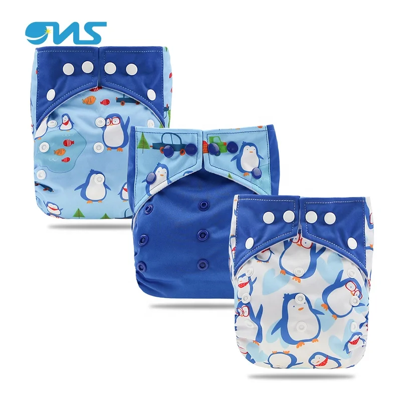 Carton Reusable Nappy Cover for Newborn , Baby Cloth Diaper Cover