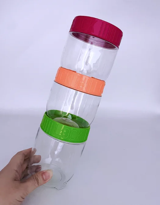 Food Grade PET Container Plastic Jars for Peanut Butter Honey Jams With Screw Top Lid