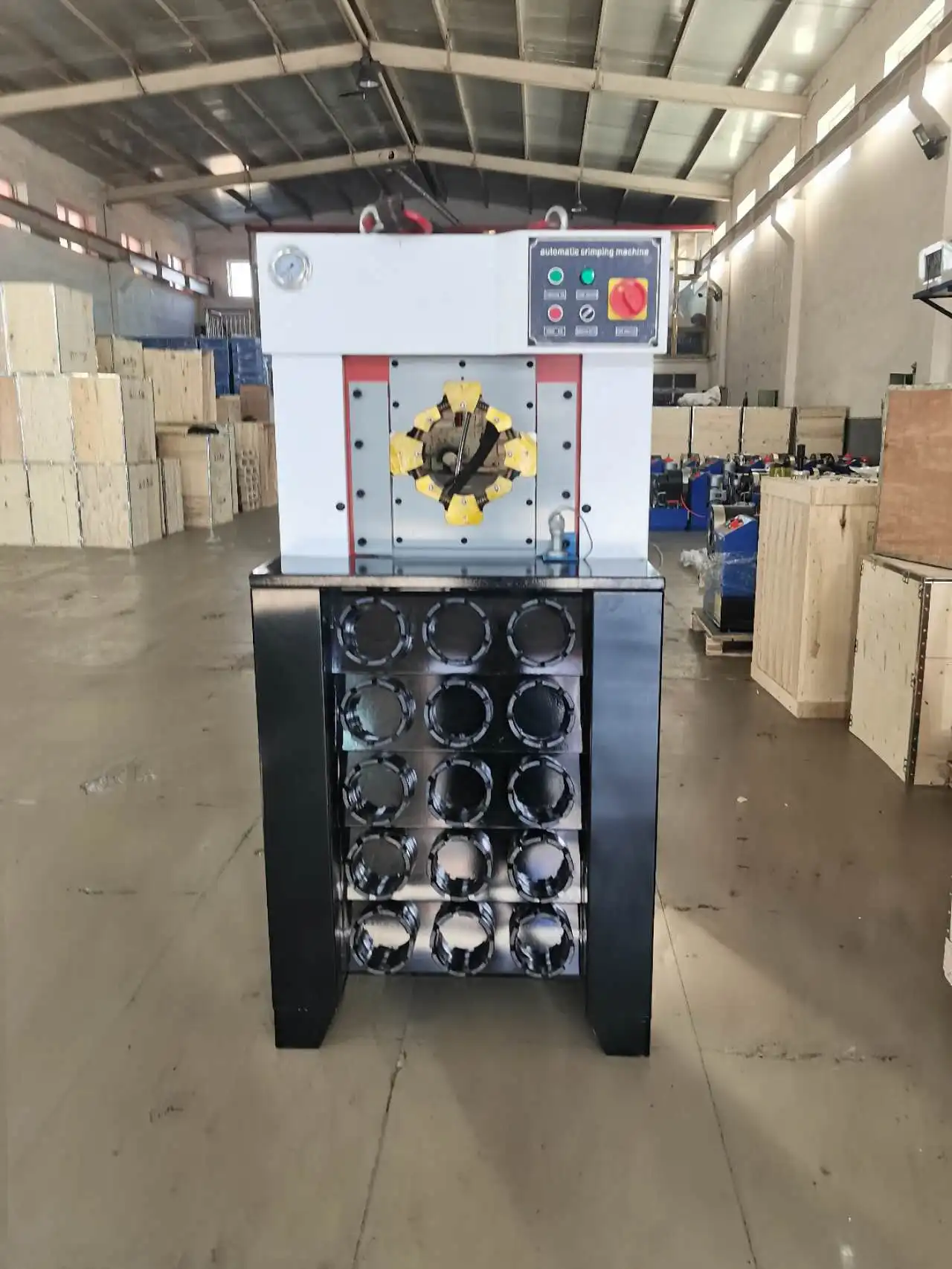 Factory Hydraulic crimping machine for 1-4 wire hose max 2' 3' electrical terminal ultra thin hose crimping machine