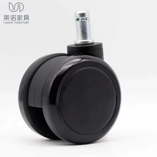 60mm noise free PU home furniture component office chair caster office chair wheels