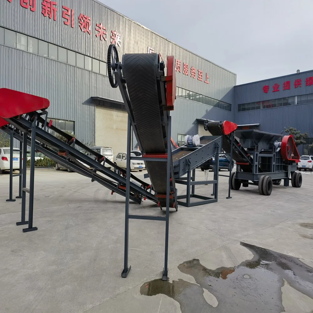 250*400 Diesel Engine Discharges Into 20 mm Jaw Crusher gold Rock Ore Cone Crusher Plant Crushing Machine