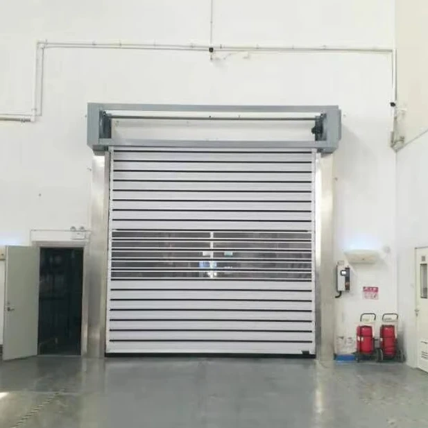 Jianda Exterior Spiral Fast Aluminum Hard High Speed Rolling Shutter Alu High Speed Door With Factory Direct Sale
