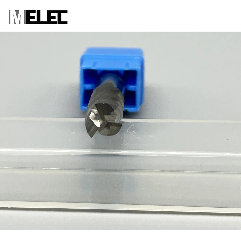 MELEC CNC tools hrc55 D10*75mm customized size solid carbide 3 blades flat square milling cutter
