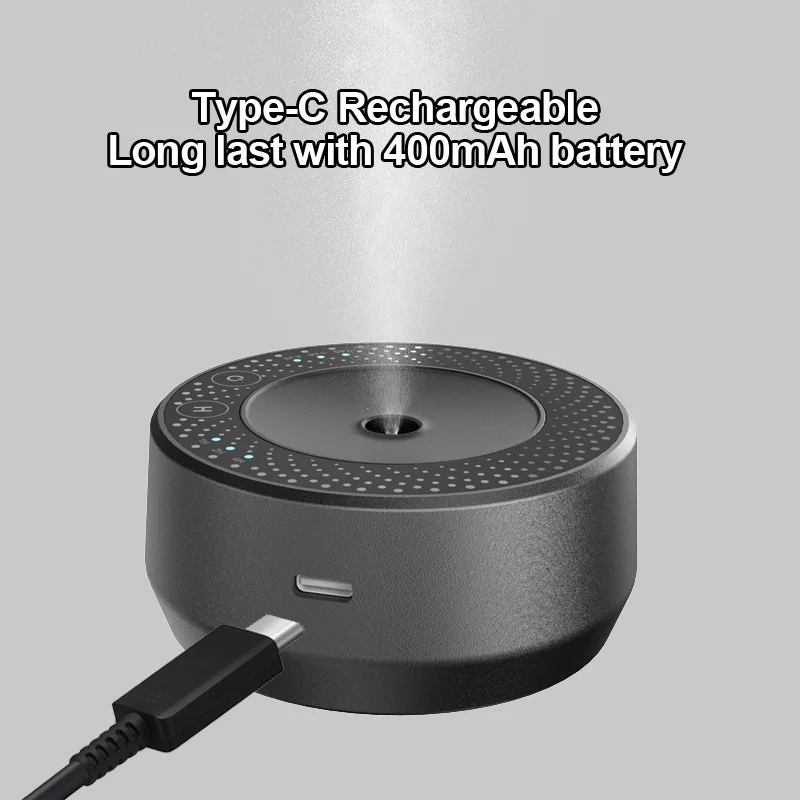 Custom odor purifier rechargeable luxury moving sensor waterless air freshener scent ifuser oil essential electric car difuser