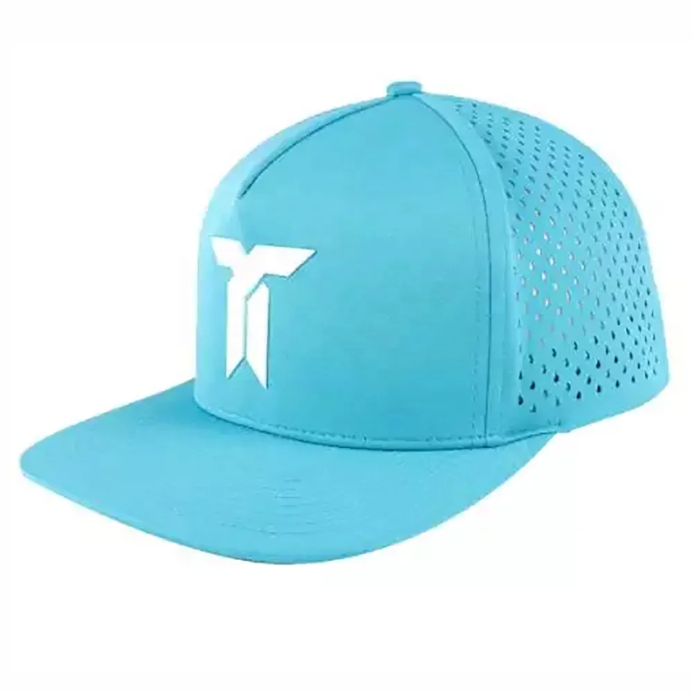Изготовленный На Заказ Логотип вышитый лазером перфорированный Вырез отверстия Плавающий поплавок водонепроницаемый устойчивый Melin гольф шляпы защелкивающиеся крышки
