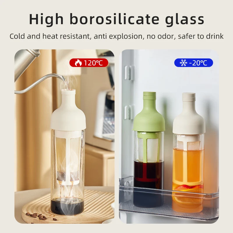 Manufacturer Wholesale Cold Brew Coffee Maker Home Cold Brew Pot with Grinder for Fruit Tea and Ice Drip Coffee Apparatus
