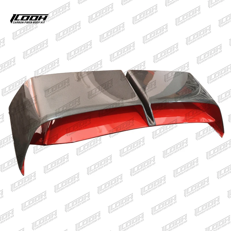 ICOOH Racing GP Style Carbon Fiber Fibre Body Kit Rear Roof Spoiler Wing Fit For BMW MINI COOPER