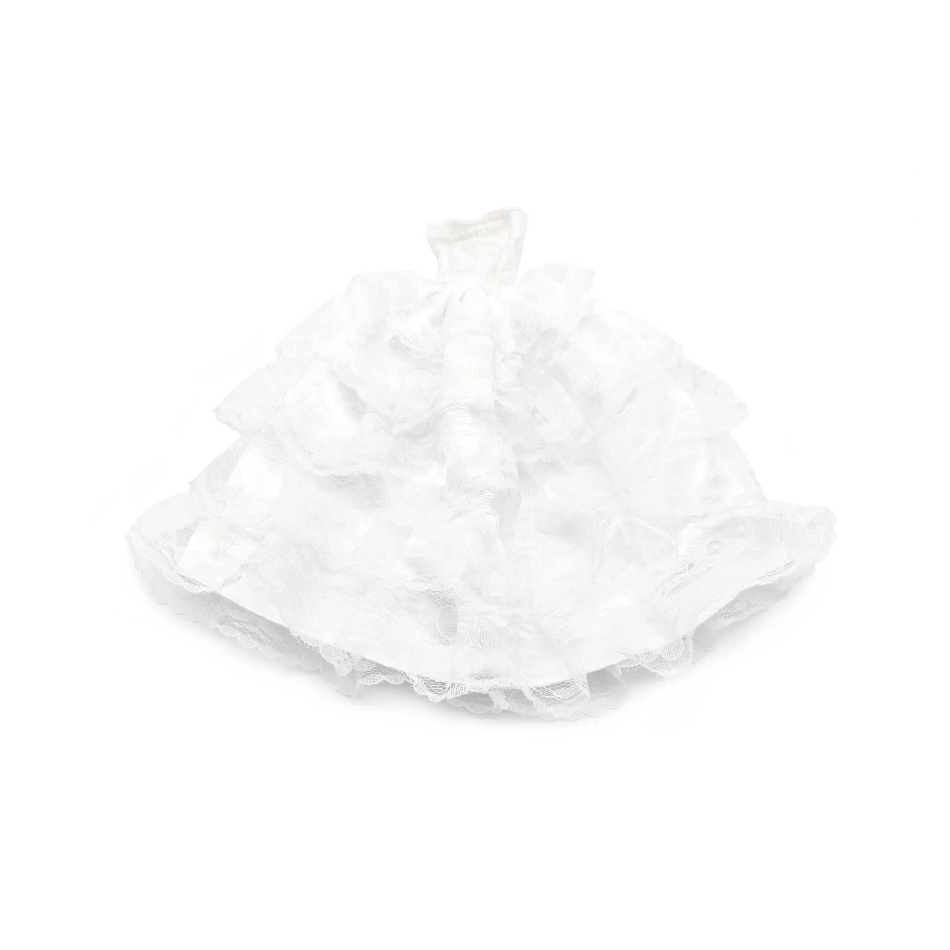 Handmade boutique doll wedding dresses baby doll clothing white veil doll accessories