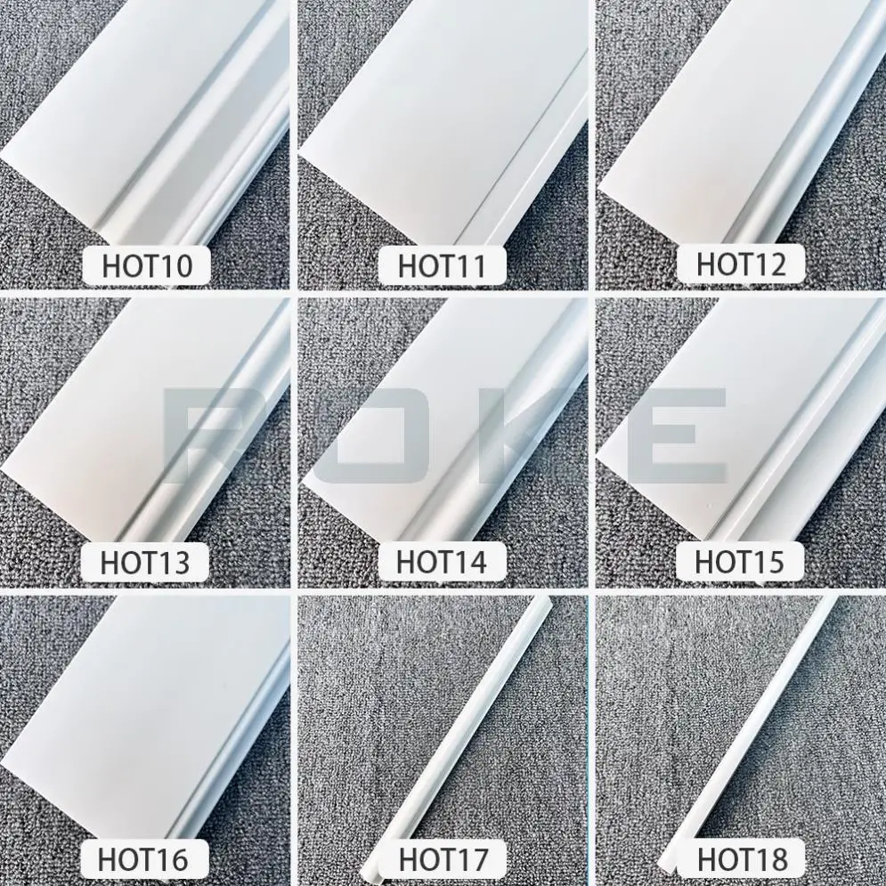Amer Factory High Quality 3d Skirting Foam,white PS Pvc Skirting For Beautify the space