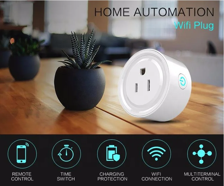 
Hot Sell Electric US Standard Socket Plug Wireless Remote Control byTuya Life App Smart WiFi Mini Power Socket Plug 