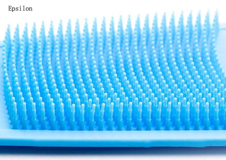 Epsilon Double-Sided Rubbing Silicone Brushes Bath Towels Back Massager Silicone Bath Towel Belt