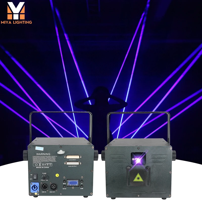 2024 New 3W 5W Stage party DJ Laser Light RGB Animation Laser Projector ILDA 3D Laser Lighting Show