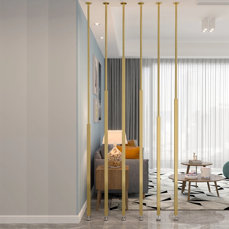  High quality elegant small columnar combination wrought iron room divider panel