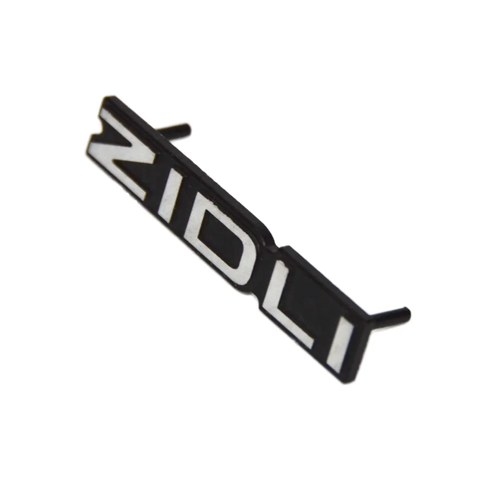 High Quality Custom Logo Nameplate Black Letter Brand Printing on Metal Wholesale Aluminum Nameplate