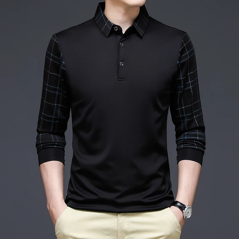 Simplicity comfortable fashionable youth business gents polo shirt  mens formal polo shirts
