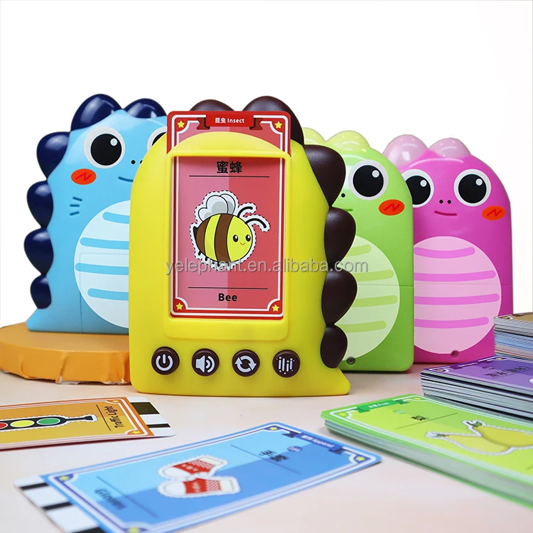 Kids Children Electronic Cognitive 448 Words Learning Read Flash Cards Set Of 12 Talking Flash Card Alphabet With Erasable Pen
