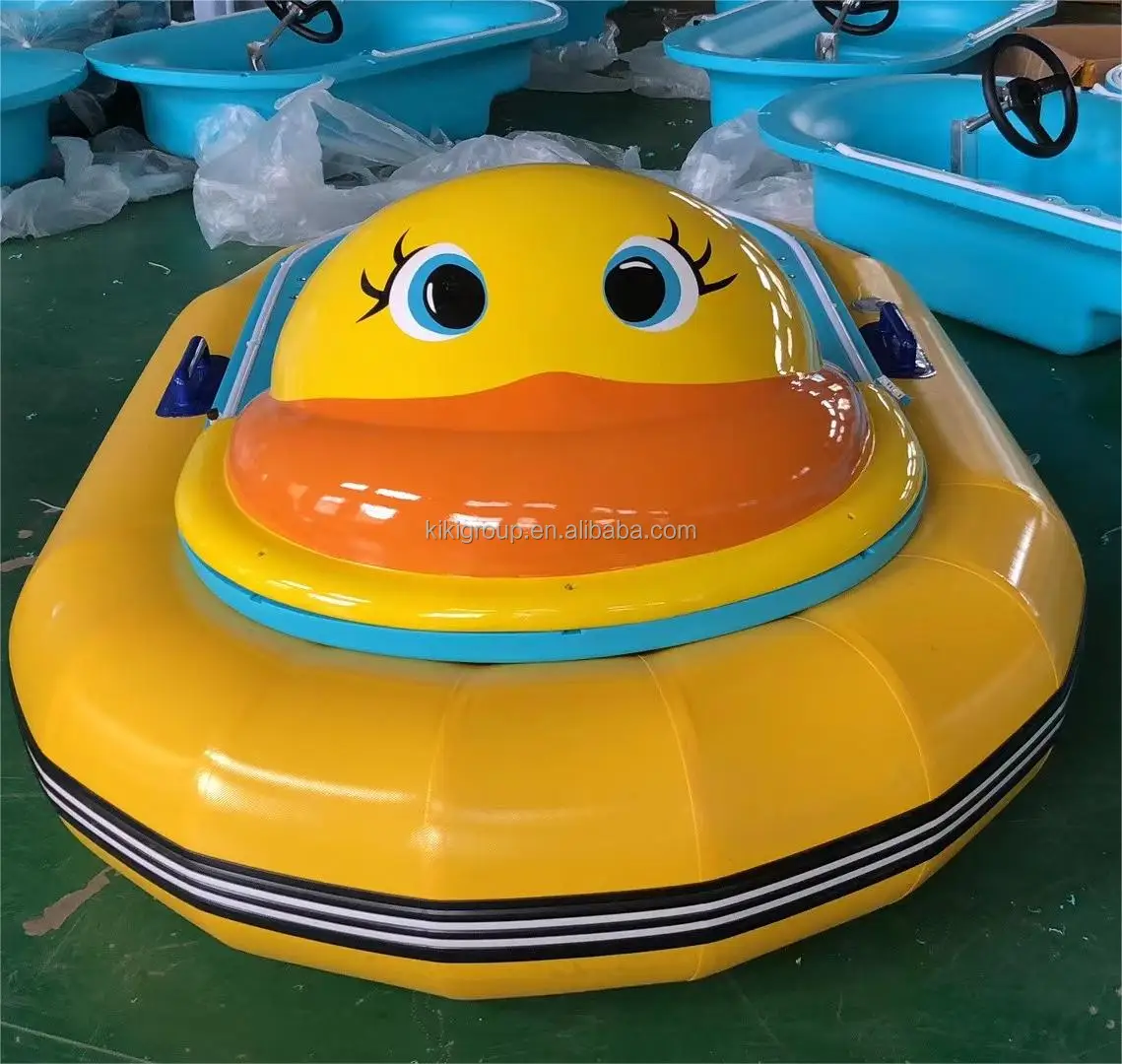 Factory Price Inflatable Water Floating PVC Animal Kids Boat Electric Bumper Boats for Sale