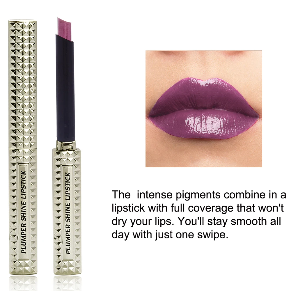 Ярко пигментированная разноцветная романтичная матовая помада для макияжа модная безглютеновая мини-помада со стразами металлическая бархатная