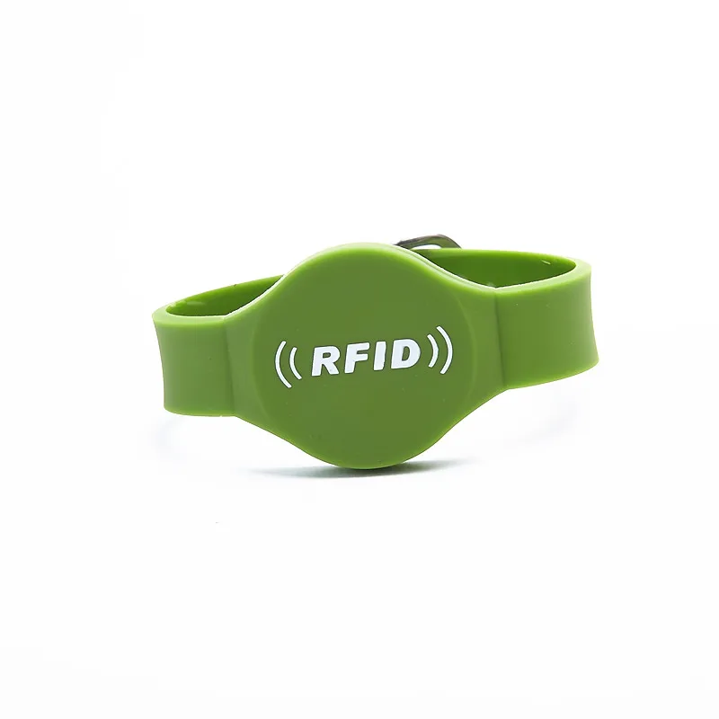 Programmable Waterproof Chip NFC RFID 125khz 13.56mhz UHF Silicone Wristband