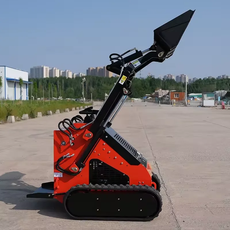 Небольшой погрузчик 400 кг 30hp дизельный двигатель занос руль мини-гусеничный