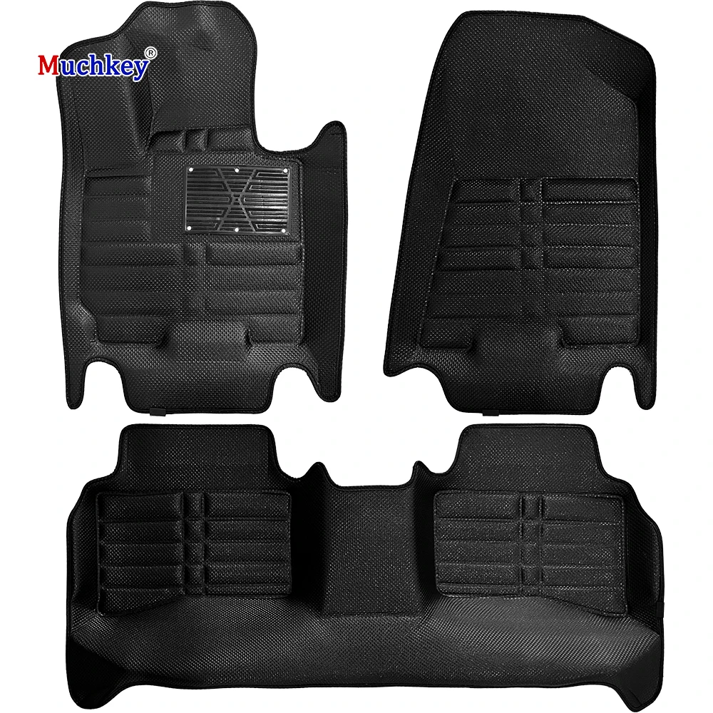 Muchkey Custom Logo Diamond Burr Special All Weather 3D EVA Carpet Car Mat For Toyota Corolla Camry Prado Highlander RAV4 Lexus