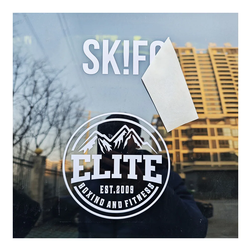 Outdoor Use Custom Waterproof UV Resist Vinyl Transfer Holographic Lettering Decals Car Bumper Window Stickers For Decoration