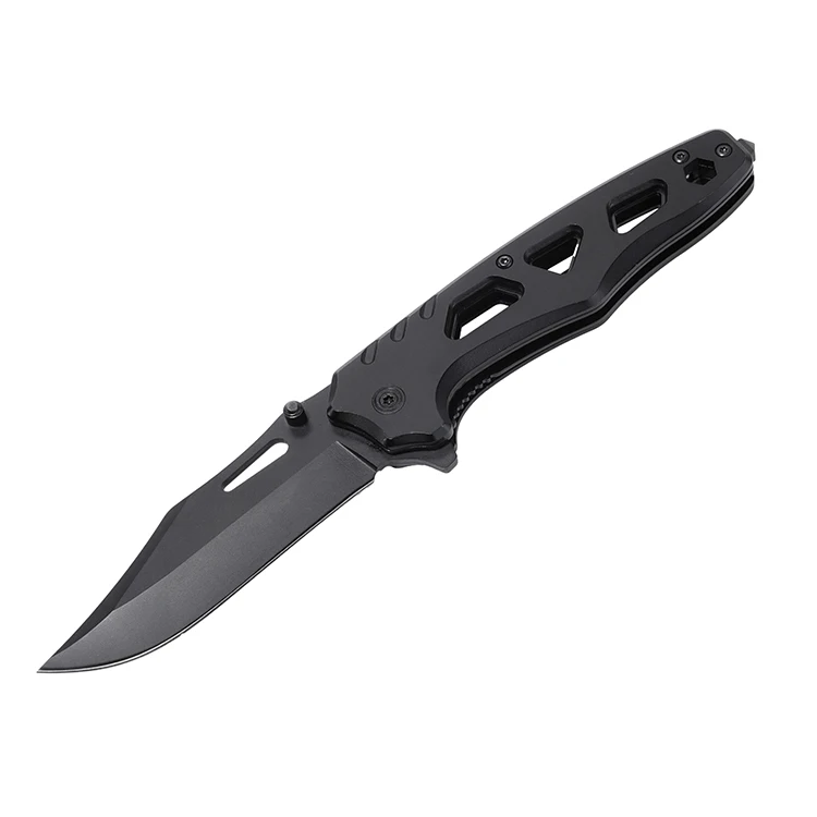 Henstrong new arrival stainless steel titanium edc knife survival outdoor campingtactical folding pocket knife