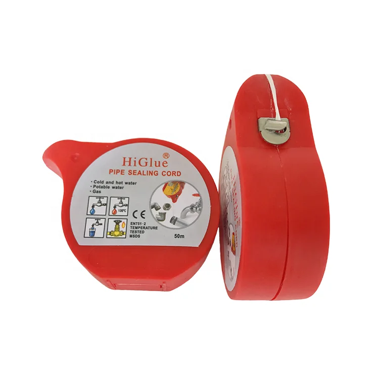 Higlue 50m  white sealing cord Pipe Thread Seal Tape PTFE Thread Sealant for Plumbing Pipes and Fittings