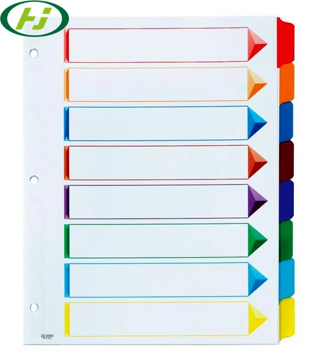 Bespoke Tabbed Dividers For Binders Paper Tab Dividers