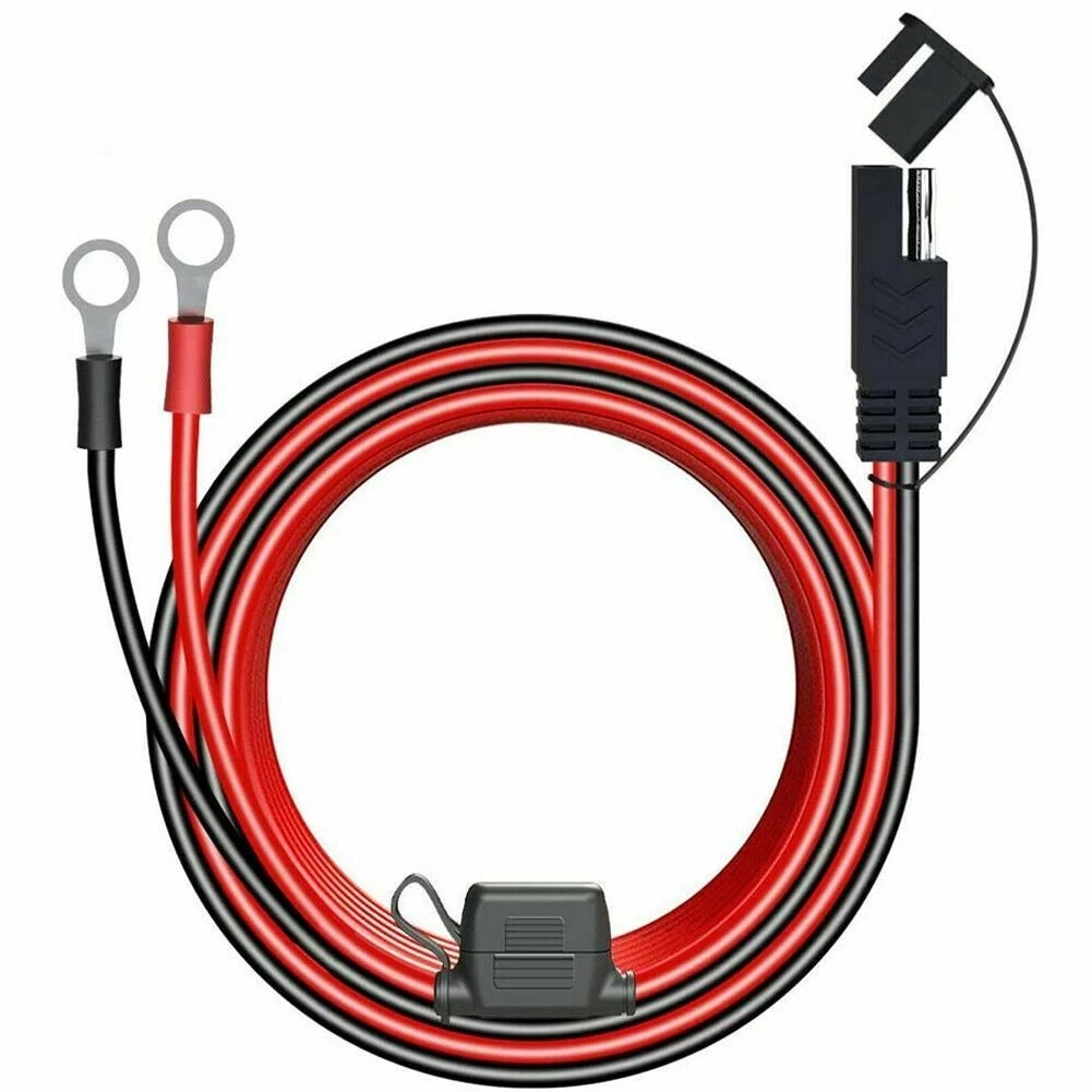 Quick Release SAE Cable With Fuse Ring Terminal O Ring Connector Battery Charger Extension Adapter Wire 16AWG Ring Terminal