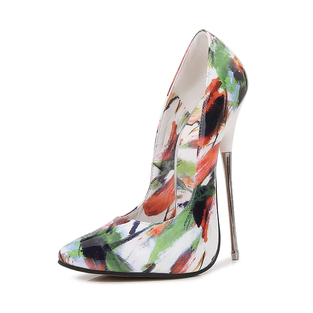 Woman 16cm Metal High Heels Cosplay Stilettos Cross Dresser Sexy Pumps Fetish Model Drag Queen High Heels Shoes