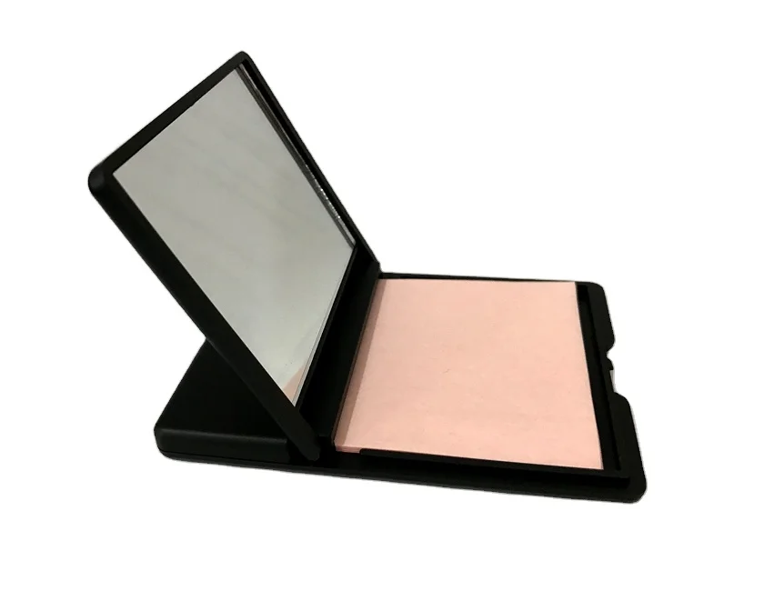 Бумажные листы для нанесения блеска на лицо с макияжным зеркалом-маслопоглощающие листы, сделано в Японии (50 шт.)