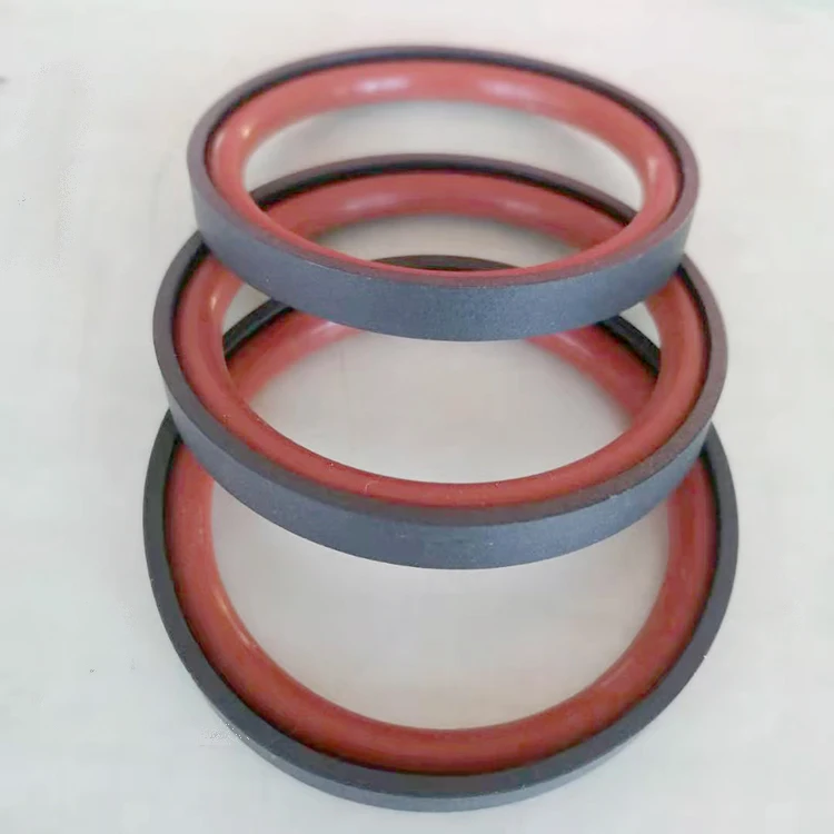 High Performance 40% Bronze Ptfe Piston Seal Spgo Green Brown Glyd Ring for Hydraulic Cylinders