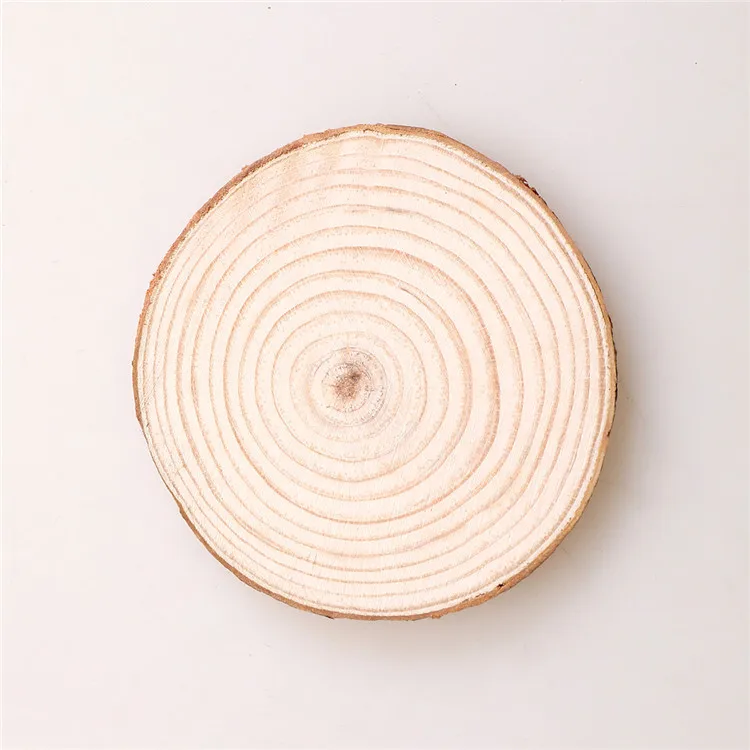 Home decor crafts gifts thick predrilled hole natural pine wooden piece